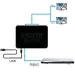 Делитель сигнала HDMI, 1вход - 2 выхода