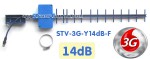 STV-3G-Y14dB-F + F-CRC9 адаптер